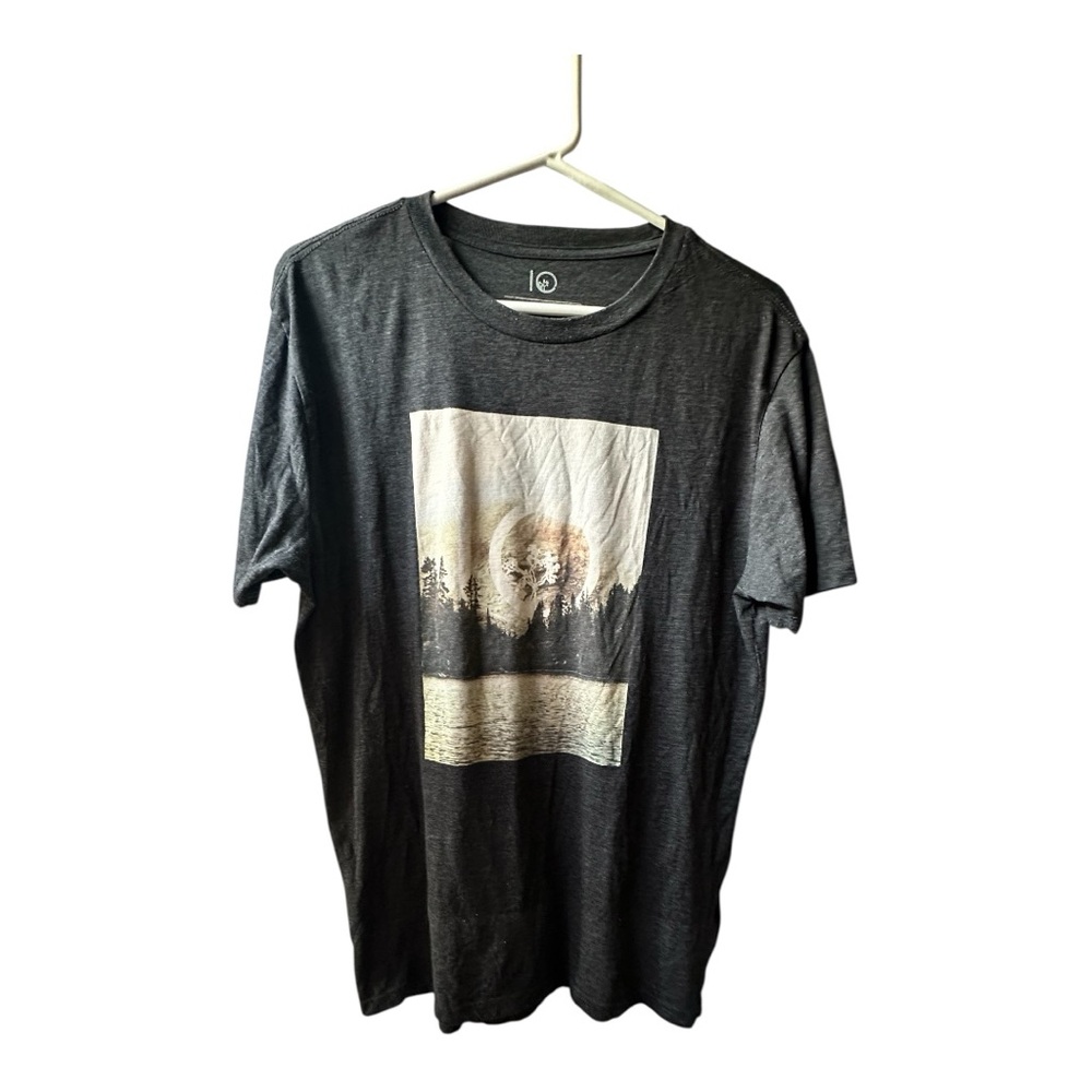 TenTree Charcoal Gray Graphic Short Sleeve Tee